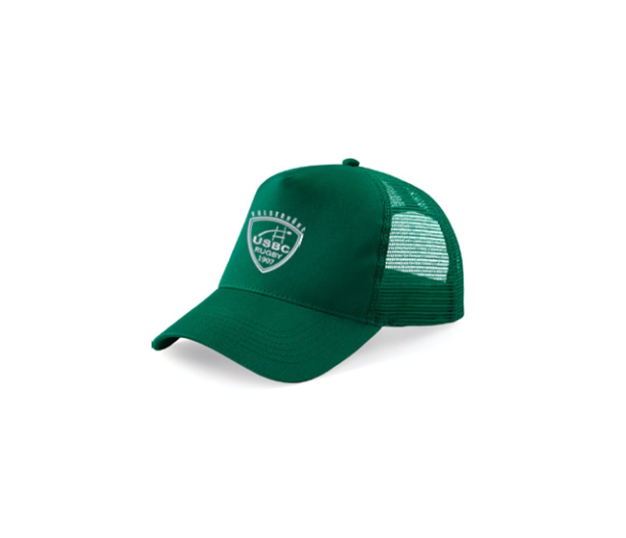 Casquette verte Trucker