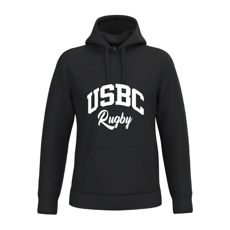 SWEAT-SHIRT CAPUCHE Ovale noir FEMME